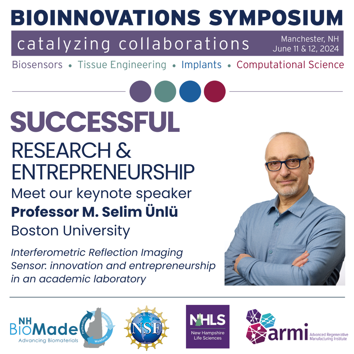 Bioinnovations Symposium: Keynote Speaker M. SELIM ÜNLÜ