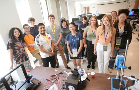 3D printing youth program participants