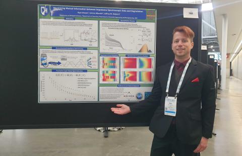 Photo of BIO-SENS student Ryan Brown at PittCon