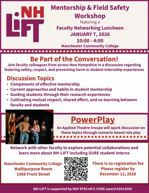 Jan7 Mentoring and Field Safety Workshop Flier