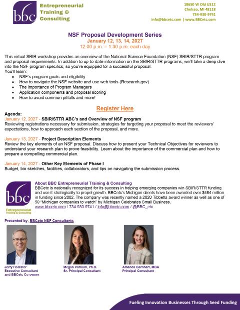NSF Proposal Development Series