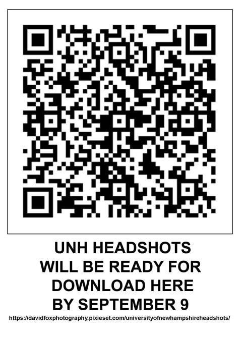 QR Code for SURE student headshots at the summit